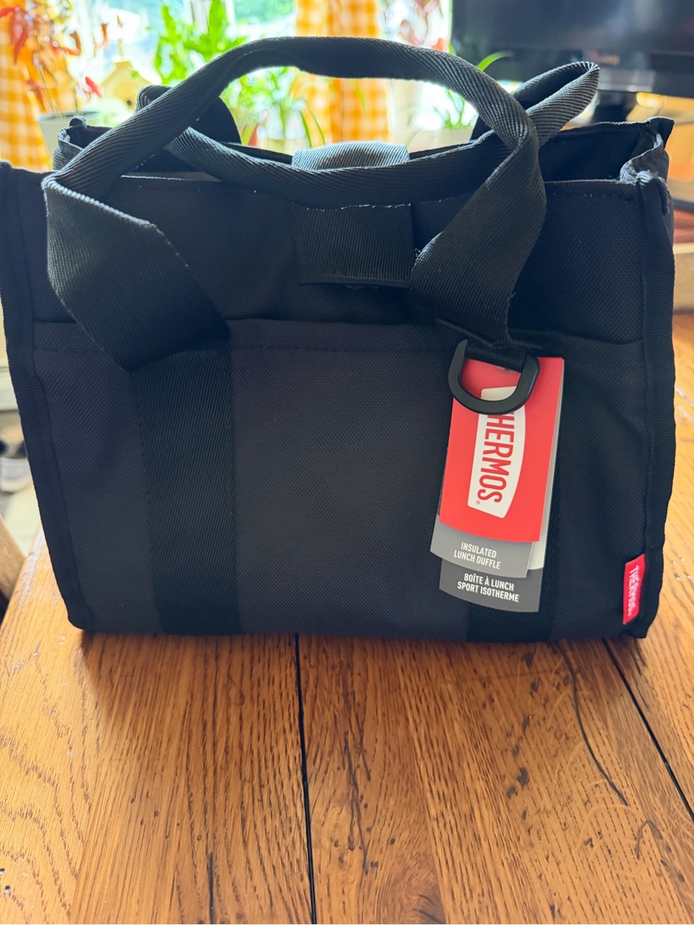 Thermos Black Insulated Lunch Tote
